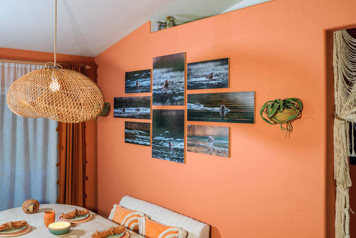 This is the dining area where it looks like he features River Otters eating as the theme.