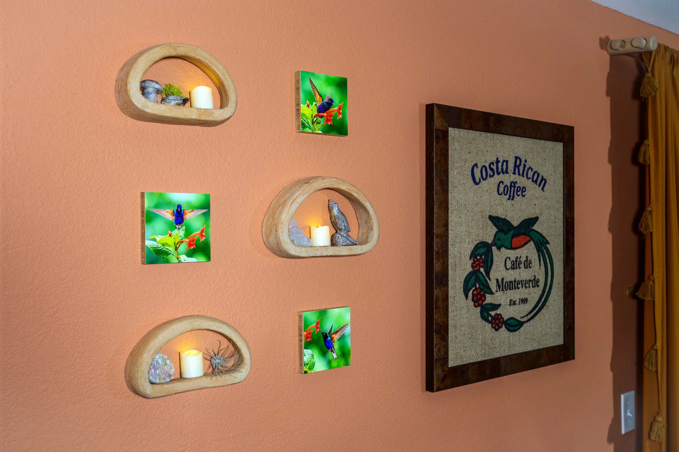 This is a wall in the kitchen.